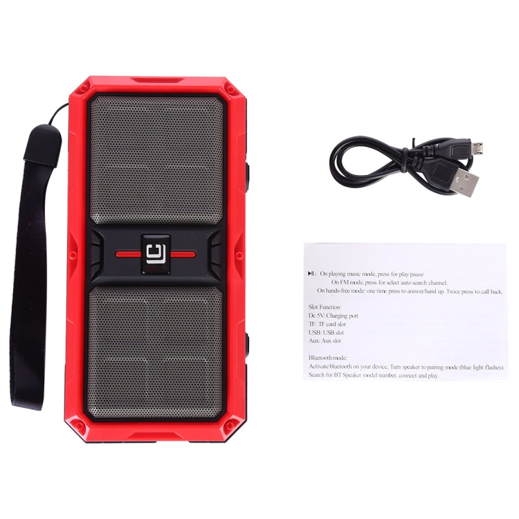 G36 DC 5V 휴대용 무선 블루투스 스피커, 핸즈프리 통화 지원, USB & TF 카드 & 3.5mm AUX & FM 지원, G36