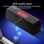 Support Handfree Call & TF Card & U-disk & AUX Audio & FM Function, SC211