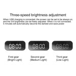 AEC BT501 블루투스 5.0 미니 스피커 LED & 알람 시계 & 시계 & 거울, 32G TF 카드 지원, BT501