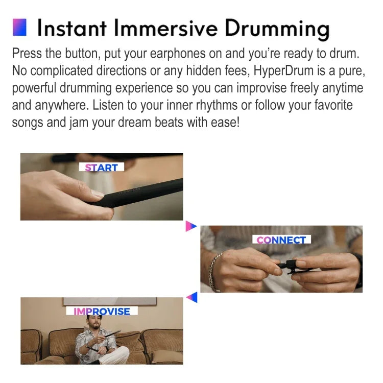 Hyperdrum 체감형 가상 드럼 키트 스마트 휴대용 악기, Hyperdrum 체감형 가상 드럼