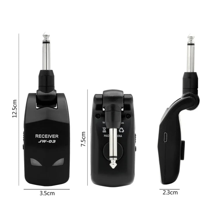 JOYO JW-03 2.4G 디지털 일렉트릭 기타 송신기 무선 전송 수신기, JW-03
