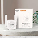 COMFAST CF-WR765AC 1200Mbps 듀얼 밴드 무선 리피터 증폭기 외부 안테나 포함, CF-WR765AC