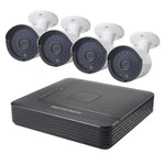 A4B2 4채널 총알형 IP 카메라 NVR 키트, 야간 투시 / 동작 감지 지원, IR 거리: 20m, A4B2/키트 720P, A4B2/키트 1080P, A4B2/키트 960P