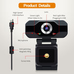 ESCAM PVR006 HD 1080P USB2.0 HD 웹캠 마이크 포함 PC용, PVR006