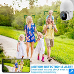 Tuya QX45 1080P 풀 HD IP65 방수 2.4G 무선 IP 카메라, 모션 감지 & 양방향 오디오 & 야간 시야 & TF 카드 지원, 호주 플러그, 모션 감지 지원