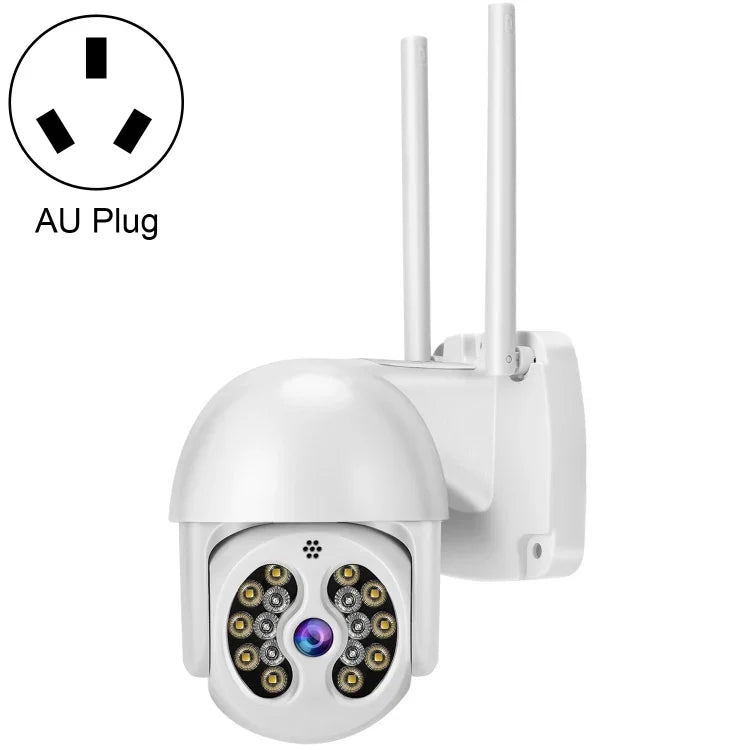 Tuya QX56 300만 화소 IP66 방수 2.4G 무선 IP 카메라, 아마존 알렉사 & 구글 홈 & 모션 감지 & 양방향 오디오 & 풀 컬러 야간 시야 & TF 카드 지원, EU 플러그, 아마존 알렉사 & 구글 홈 지원