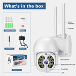 Tuya QX56 300만 화소 IP66 방수 2.4G 무선 IP 카메라, 아마존 알렉사 & 구글 홈 & 모션 감지 & 양방향 오디오 & 풀 컬러 야간 시야 & TF 카드 지원, EU 플러그, 아마존 알렉사 & 구글 홈 지원