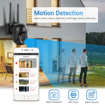 ESCAM WNK618 300만 화소 8채널 무선 돔 카메라 HD NVR 보안 시스템, 동작 감지 및 양방향 오디오 및 풀컬러 야간 시야 및 TF 카드 지원, EU 플러그, WNK618