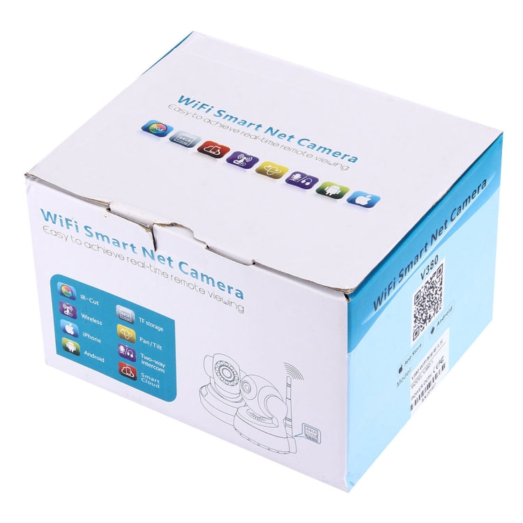 V380 HD 1280 x 720P 1.0MP 360도 회전 가능한 IP 카메라 무선 WiFi 스마트 보안 카메라, TF 카드 지원, 양방향 음성, V380