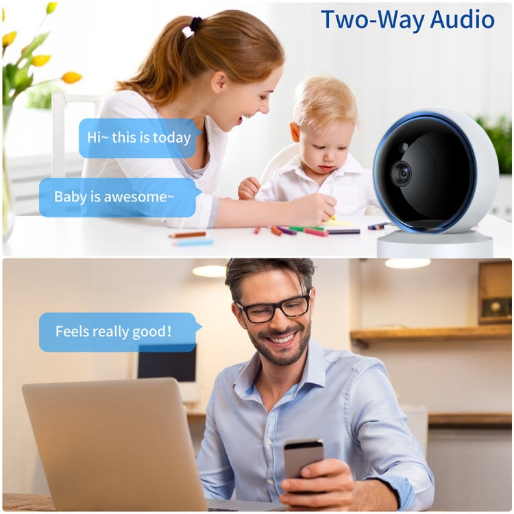 YT50-2 3.0MP 360도 회전 IP 카메라 WiFi 스마트 보안 카메라, TF 카드 지원 / 양방향 오디오 / 모션 감지 / 야간 투시, YT50-2
