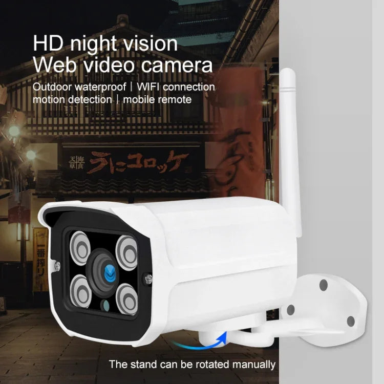 Q8 1080P HD 무선 IP 카메라, 모션 감지 및 적외선 야간 투시 및 TF 카드 지원, AU 플러그, Q8