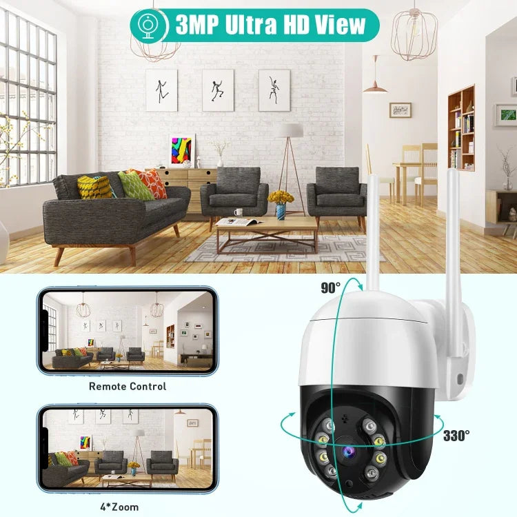 QX29 3.0MP HD WiFi IP 카메라, 야간 시야 & 모션 감지 & 양방향 오디오 & TF 카드 지원, 호주 플러그, QX29