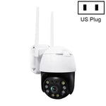 QX36 1080P 3.0MP 3.6mm 렌즈 IP65 방수 PTZ 360도 회전 WiFi 카메라, 주야간 풀 컬러 및 양방향 음성 인터콤 및 모션 휴머노이드 감지 및 비디오 재생 및 128GB TF 카드 지원, AU 플러그, QX36