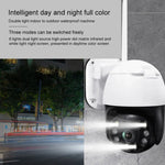 QX36 1080P 3.0MP 3.6mm 렌즈 IP65 방수 PTZ 360도 회전 WiFi 카메라, 주야간 풀 컬러 및 양방향 음성 인터콤 및 모션 휴머노이드 감지 및 비디오 재생 및 128GB TF 카드 지원, AU 플러그, QX36