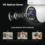 SriHome SH046 400만 화소 FHD 저전력 무선 가정용 보안 카메라 시스템, SH046
