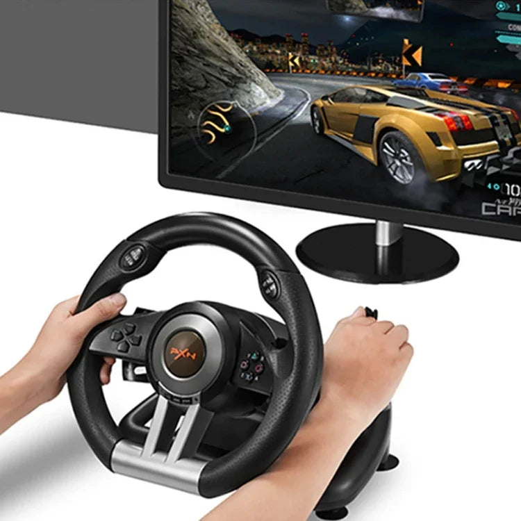 PC / PS3 / 4 / xbox one / switch용 PXN-V3 레이싱 게임 스티어링 휠, PC / PS3 / 4 / xbox one / switch용