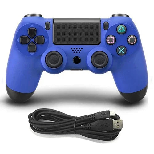 소니 PS4용 유선 게임 컨트롤러, 파랑, 흰색, 검정