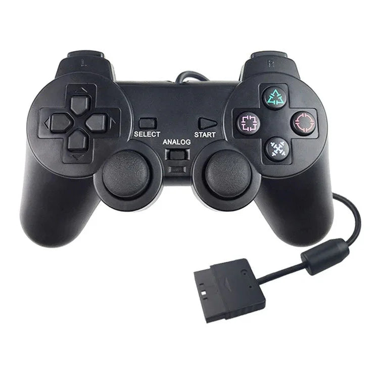더블 진동 조이패드 유선 게임 컨트롤 핸들 for PS2