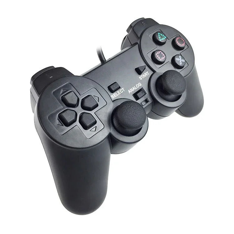 더블 진동 조이패드 유선 게임 컨트롤 핸들 for PS2