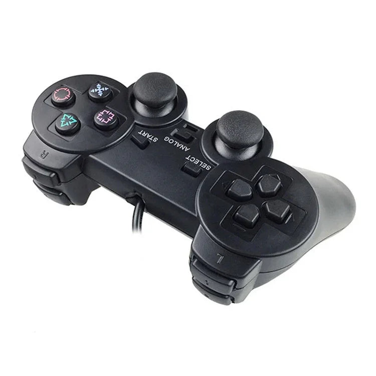 더블 진동 조이패드 유선 게임 컨트롤 핸들 for PS2