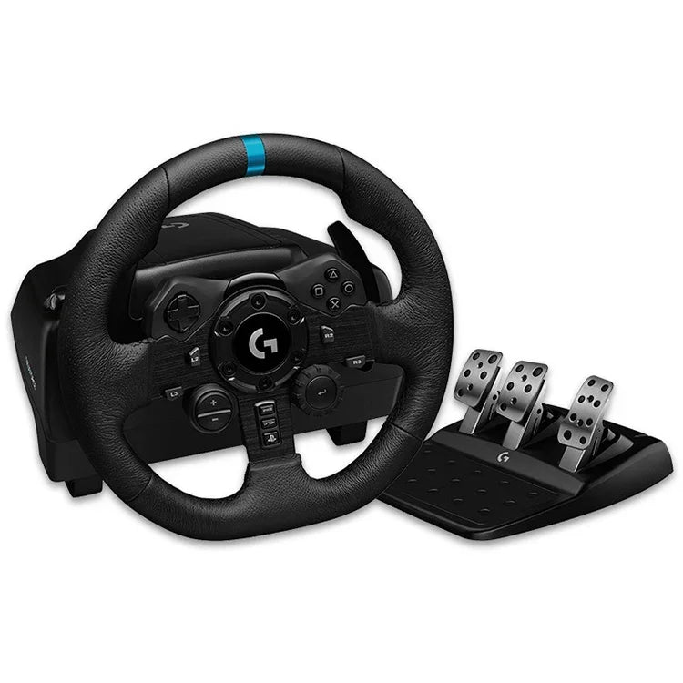 Logitech G923 게임 레이싱 스티어링 휠 페달 시프트 레버 PS5 / PS4 / PC용, G923