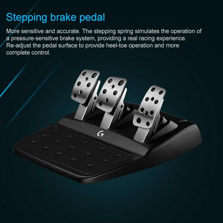 Logitech G923 게임 레이싱 스티어링 휠 페달 시프트 레버 PS5 / PS4 / PC용, G923