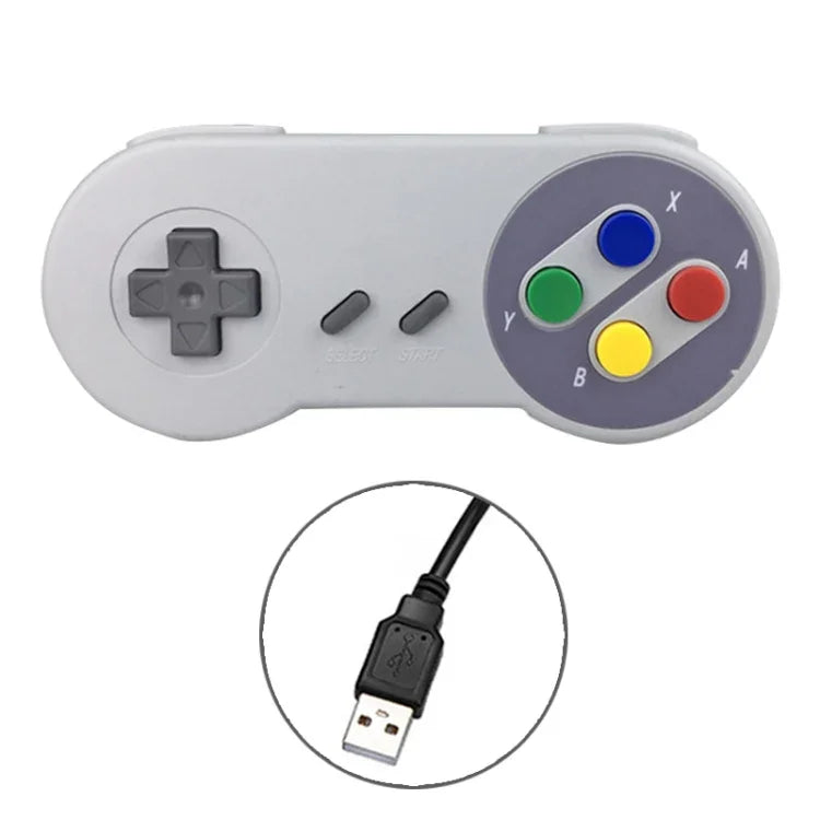 USB 인터페이스 혼합 색상 컴퓨터 유선 게임 핸들 컨트롤러, USB 유선 게임 핸들 컨트롤러