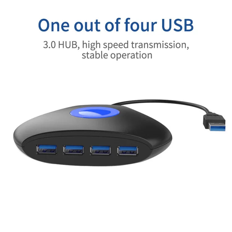 KJH P5-015 4 in 1 허브 컨버터 USB 3.0 블루 라이트 확장 어댑터 스플리터 충전기 커넥터 스플리터 PS5 / Xbox Series X용, KJH P5-015