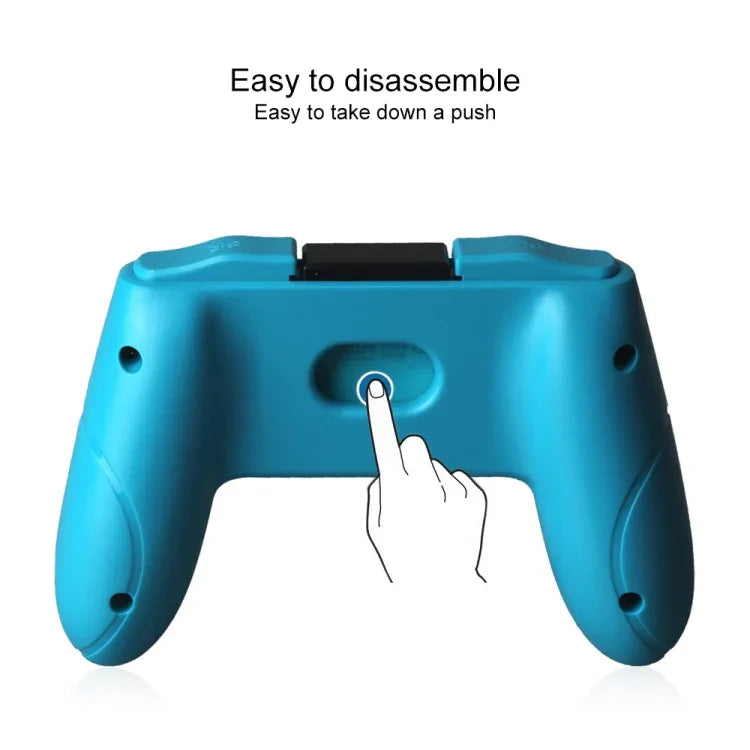 OIVO 2 PCS Left and Right Game Handle Grip Controller for Nintendo Switch Joy-con Grip, Red And Bule