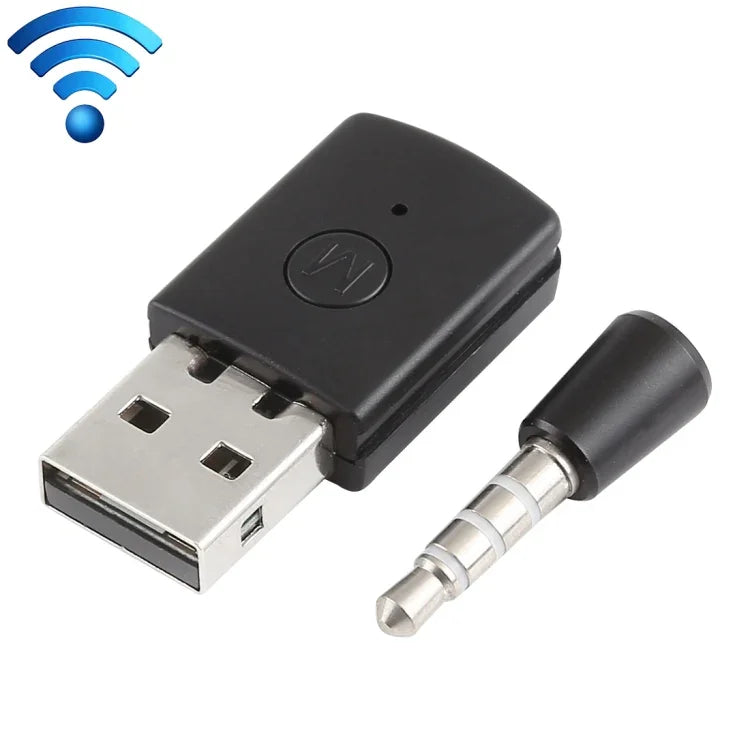 소니 플레이스테이션 PS4용 3.5mm & USB 블루투스 어댑터 동글 수신기 및 송신기, PS4용