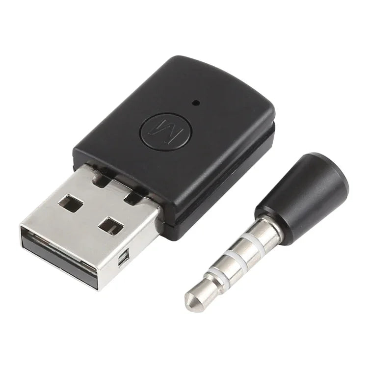 소니 플레이스테이션 PS4용 3.5mm & USB 블루투스 어댑터 동글 수신기 및 송신기, PS4용