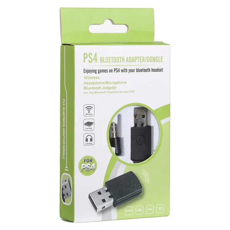 소니 플레이스테이션 PS4용 3.5mm & USB 블루투스 어댑터 동글 수신기 및 송신기, PS4용