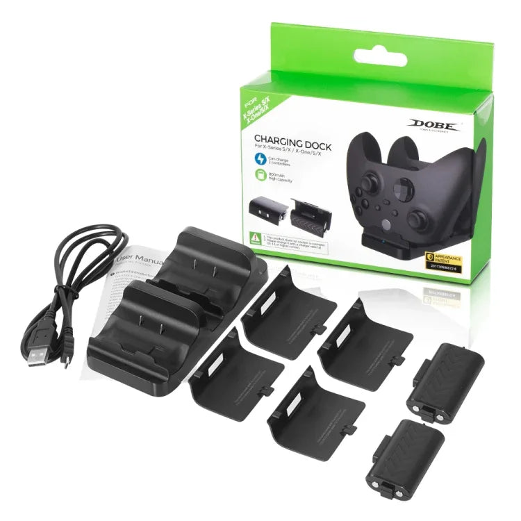 DOBE TYX-532X Xbox 시리즈용 배터리 포함 듀얼 충전 스테이션 충전 도크, DOBE TYX-532X