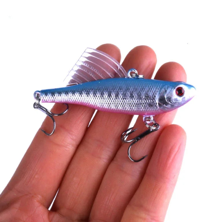 HENGJIA 빠르게 가라앉는 낚시 미끼 6.5cm/17.2g 윙 VIB 연필 미끼 키트, PE016-X