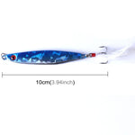 HENGJIA 7개 세트 금속 미끼 철제 낚시 미끼, 8cm/40g