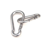 M11 스테인리스 스틸 카라비너 스프링 후크 다기능 등산 버클 잠금 캠핑 후크 로프, 내경: 10.84mm, M11