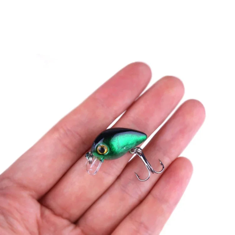 HENGJIA 10개 3cm/1.5g 루어 바위 낚시 루어 미끼 바이오닉 키트 플라스틱 박스 포함, Box014