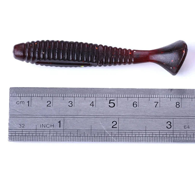 HENGJIA SO0215P 5개입 7.5cm/5.5g 스크류 테일 소프트 낚시 루어 인공 미끼, SO0215P