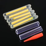 10팩 OCEAN SUN 발광 부표 야간 낚시 라이트 스틱, 가시거리: 15m, 크기: 3.0 x 25mm, 가시거리: 15m(5개입)