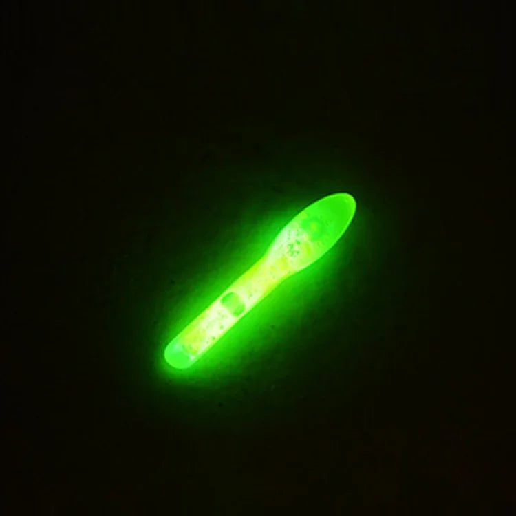10팩 전구형 발광 부표 야간 낚시 라이트 스틱, 가시거리: 30m, 크기: 3.0 x 25mm, 전구형, 가시거리: 30m