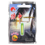 10팩 OCEAN SUN 발광 부표 야간 낚시 라이트 스틱, 가시거리: 20m, 크기: 3.5 x 30mm, 가시거리: 20m