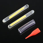 10팩 OCEAN SUN 발광 부표 야간 낚시 라이트 스틱, 가시거리: 30m, 크기: 4.5 x 37mm, 가시거리: 30m