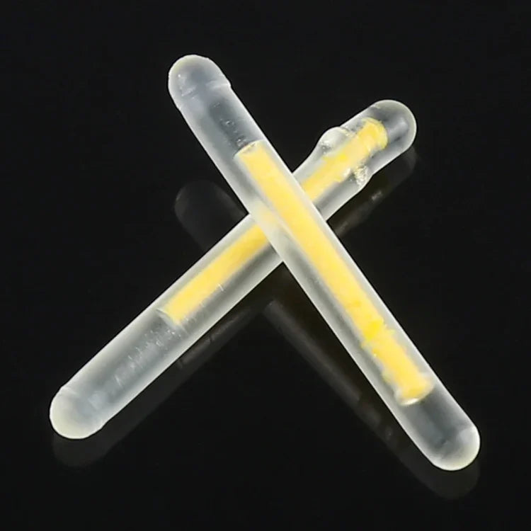 10팩 OCEAN SUN 초미세 발광 부표 야간 낚시 라이트 스틱, 가시거리: 15m, 크기: 2.2 x 20mm, 초미세, 가시거리: 15m