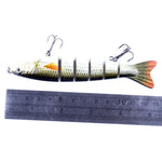 HENGJIA JM026 6# 12.7cm 22g 다단 플라스틱 하드 미끼 인공 낚시 미끼 삼중 바늘 포함, 무작위 색상 배송, JM026 6# 12.7cm