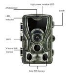 HC801A 8MP 방수 IP65 IR 야간 투시 보안 사냥용 트레일 카메라, Novatek 96650 프로그램, 120도 광각, 110도 PIR 감지 각도, HC801A