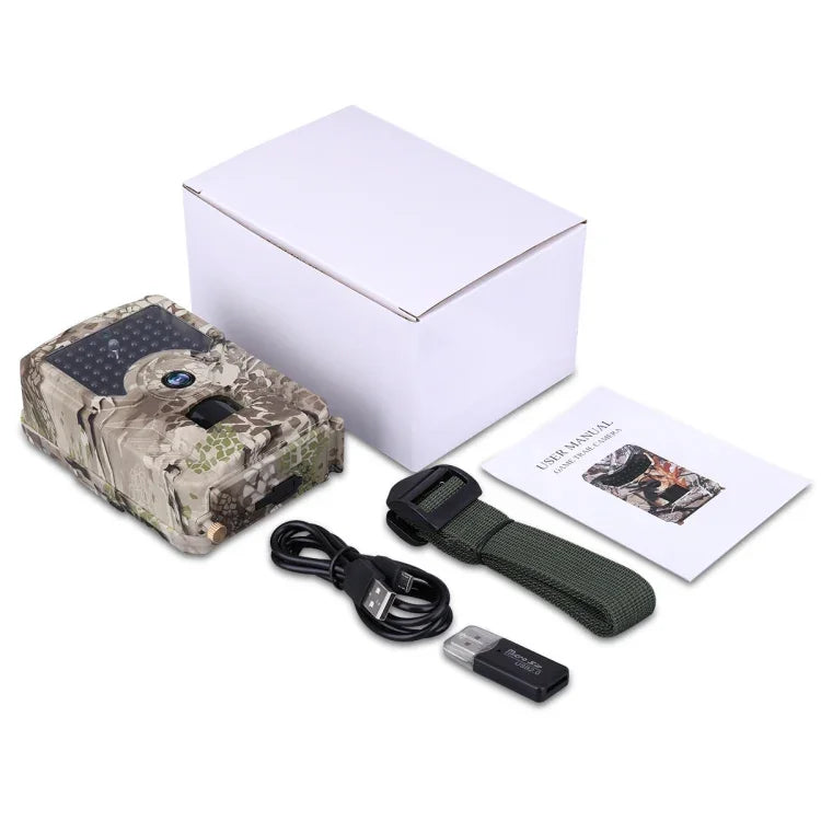 PR-200 IP54 방수 IR 야간 투시 보안 사냥 트레일 카메라, 120도 광각, 100도 PIR 감지 각도, PR200