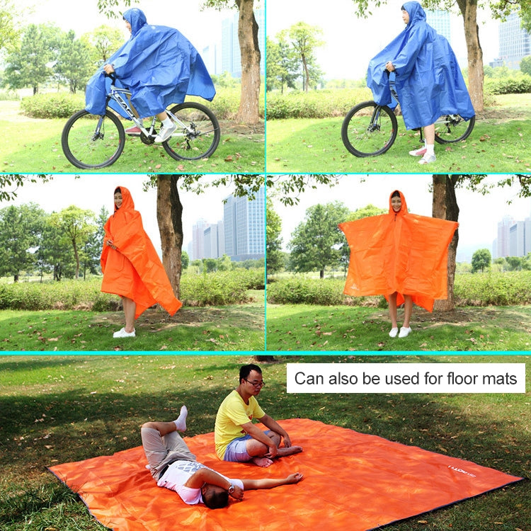 3 in 1 Aotu AT6927 다기능 야외 캠프용 라이딩 우비 피크닉 담요, 크기: 217x143cm, 217x143cm (오렌지), 217x143cm (블루)