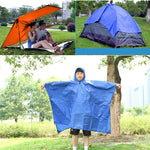 3 in 1 Aotu AT6927 다기능 야외 캠프용 라이딩 우비 피크닉 담요, 크기: 217x143cm, 217x143cm (오렌지), 217x143cm (블루)
