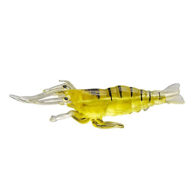 10개 4cm 낚시 소프트 베이트 팝퍼, 인공 새우, 야광 새우, 분홍 새우, 녹색 새우, 투명 새우