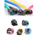 피트니스 운동 저항 밴드 스트레치 탄성 로프 운동 요가 랠리 근육 훈련 운동 로프, 크기: 5*9*1200mm, 무작위 색상 배송, 크기: 5*9*1200mm